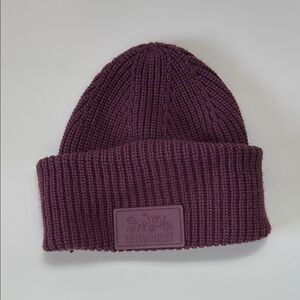 Coach Purple Knit Beanie